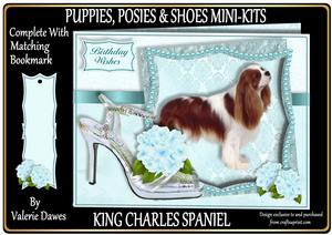Puppies, Posies & Shoes Mini-kit - King Charles Spaniel