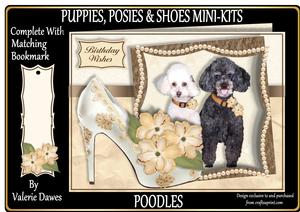 Puppies, Posies & Shoes Mini-kit - Poodles