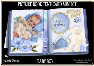 Picture Book Tent-card Mini-kit - Baby Boy