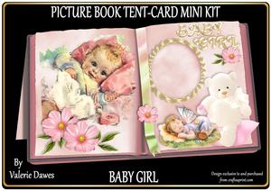 Picture Book Tent-card Mini-kit - Baby Girl