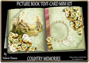 Picture Book Tent-card Mini-kit - Country Memories