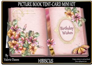 Picture Book Tent-card Mini-kit - Hibiscus