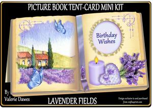 Picture Book Tent-card Mini-kit - Lavender Fields