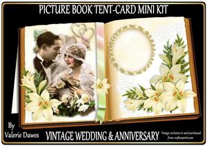 Picture Book Tent-card Mini-kit - Wedding & Anniversary