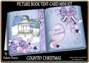 Picture Book Tent-card Mini-kit - White Christmas
