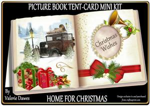 Picture Book Tent-card Mini-kit - Home for Christmas