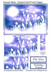 Harvest Moon - Pyramid Card Front/topper