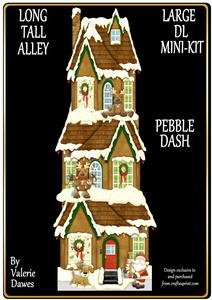 Long Tall Alley Large Dl Card Mini-kit - Pebbledash