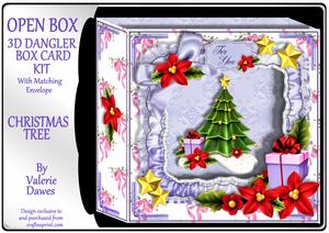 Open Box 3D Card Kit - Christmas Tree