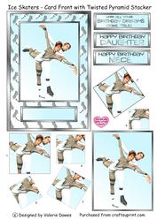 Ice Skaters with Twisted Pyramid Stacker