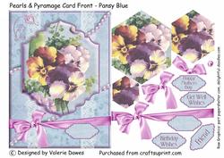 Pearls & Pyramage - Pansy Blue
