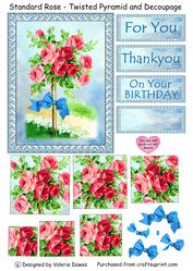 Standard Rose - Thankyou/on Your Birthday Stacker