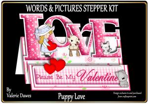 Words & Pictures Stepper Mini-kit - Puppy Love