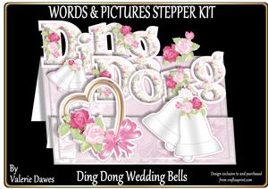 Words & Pictures Stepper Mini-kit - Ding Dong Wedding Bells
