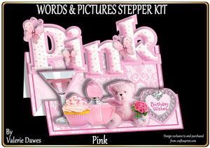 Words & Pictures Stepper Mini-kit - Pink