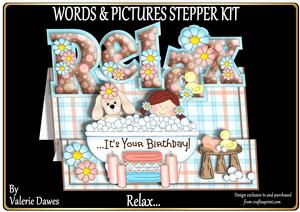 Words & Pictures Stepper Mini-kit - Relax -