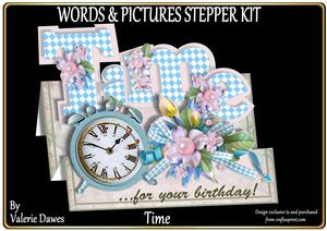 Words & Pictures Stepper Mini-kit - Time