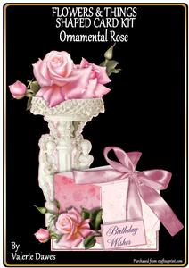 Flowers & Things Shaped Card Kit - Ornamental Rose