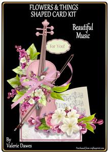 Flowers & Things Shaped Card Kit - Beautiful Music
