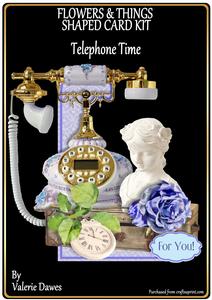 Flowers & Things Shaped Card Kit - Telephone Time