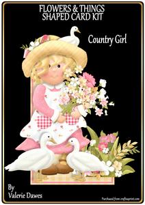 Flowers & Things Shaped Card Kit - Country Girl