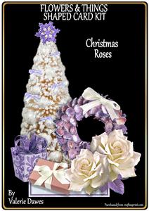 Flowers & Things Shaped Card Kit - Christmas Roses