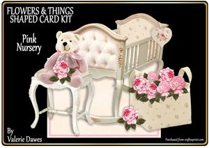Flowers & Things Shaped Card Kit - Pink Nursery
