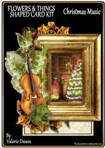 Flowers & Things Shaped Card Kit - Christmas Music