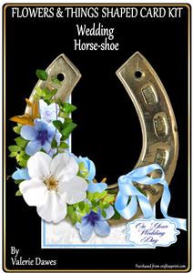 Flowers & Things Shaped Card Kit - Wedding Horse-shoe