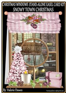 Christmas Windows Stand Alone Kit - Snowy Town Christmas