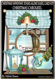 Christmas Windows Stand Alone Kit - Christmas Carousel