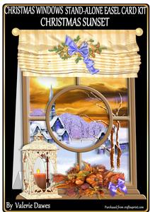 Christmas Windows Stand Alone Kit - Country Sunset