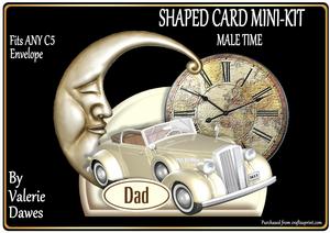 Shaped Card Mini-kit - Male Time