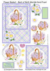 Flower Basket - Best of Both Worlds Card Front