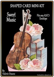 Shaped Card Mini-kit - Sweet Music