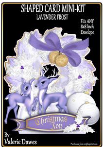 Shaped Card Mini-kit - Lavender Frost