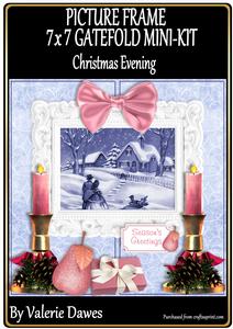 Picture Frame Gatefold Mini-kit - Christmas Evening