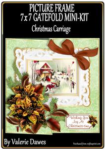 Picture Frame Gatefold Mini-kit - Christmas Carriage