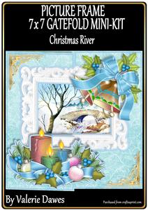 Picture Frame Gatefold Mini-kit - Christmas River