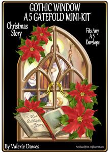 Gothic Window A5 Gatefold Mini-kit - Christmas Story