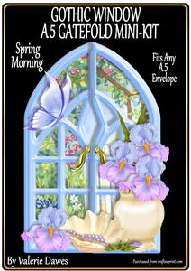Gothic Window A5 Gatefold Mini-kit - Spring Morning