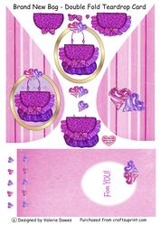 Brand New Bag - Double Fold Teardrop Card