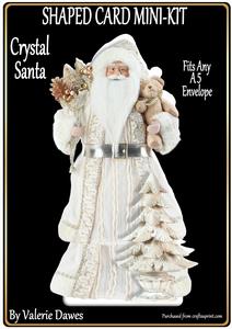 Shaped Card Mini-kit - Crystal Santa