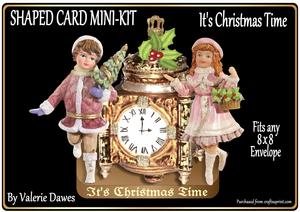 Shaped Card Mini-kit - It's Christmas Time