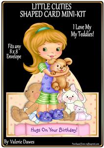 Little Cuties Shaped Mini-kit - I Love My Teddies!