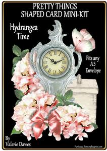 Pretty Things Shaped Card Mini-kit - Hydrangea Time
