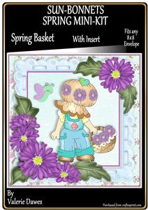 Sunbonnets Spring Mini-kit - Spring Basket
