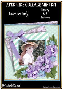 Aperture Collage Mini-kit - Lavender Lady