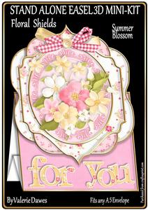 Stand Alone Easel Mini Kit Floral Shields - Summer Blossom