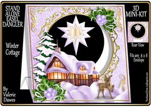 Stand Alone Easel Dangler Mini Kit - Winter Cottage